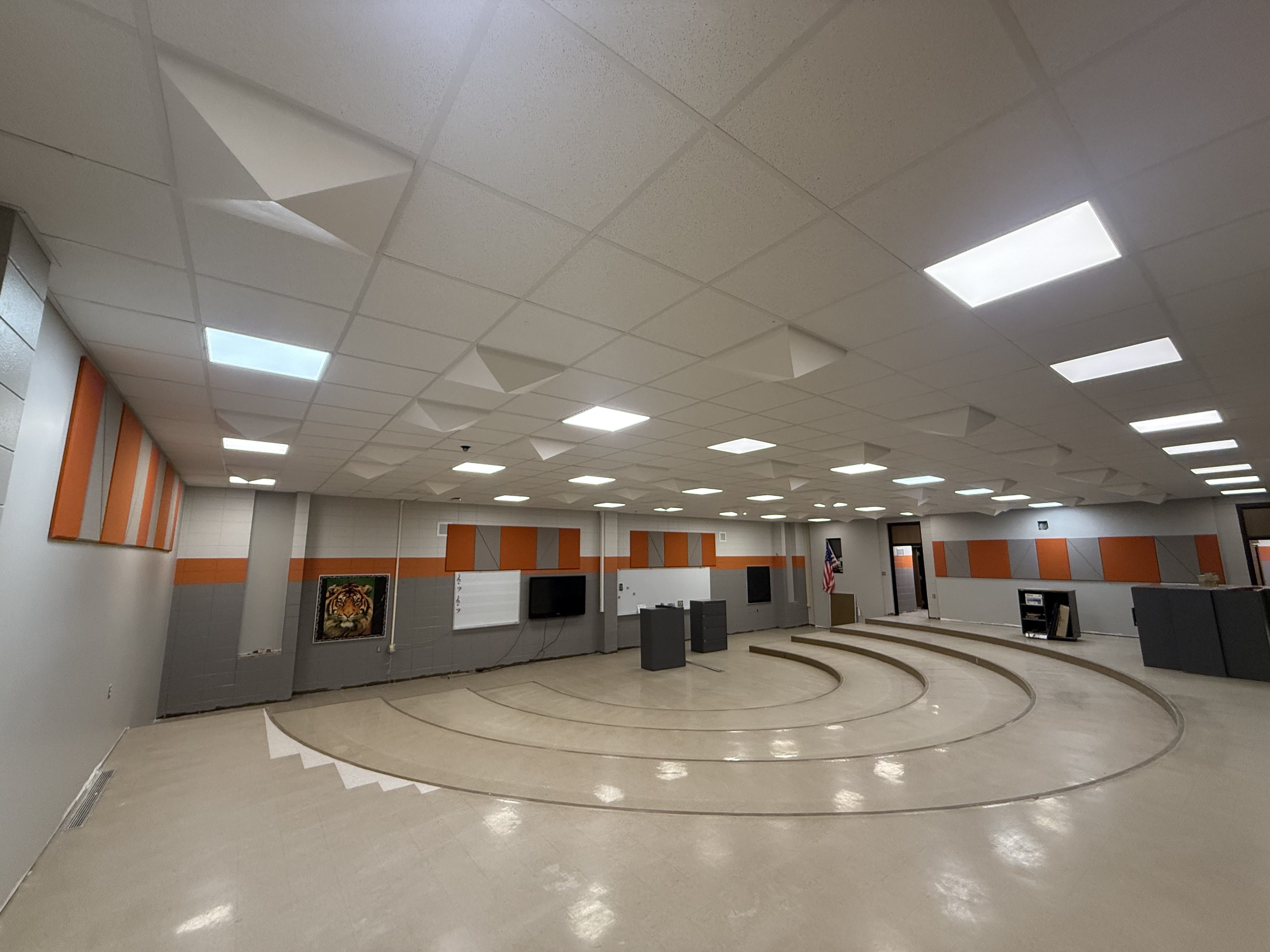 Commercial Acoustic Panel Installation - North Florida interior finishing project